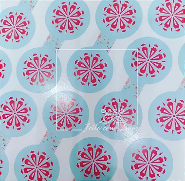 Adesivo Lacre | 8x4 cm | 100 unid