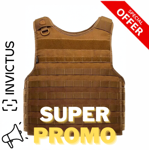 Capa De Colete Tático Invictus Vulcano AIRSOFT E MILSIM (Military Simulation) - Coyote