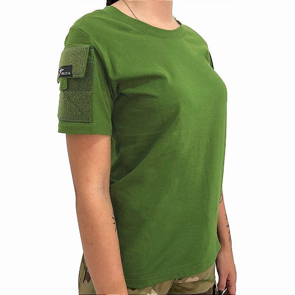 Camiseta Combat Feminina Rapina Militar - Oliva