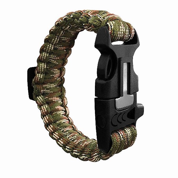 Pulseira Tática Paracord Aliança - Camuflada