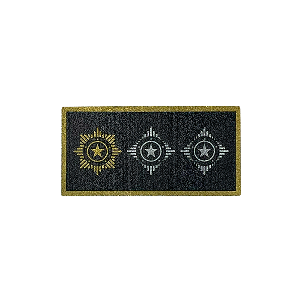 Insígnia Emborrachada Major Dourado (Vulcanizada) - PMSC