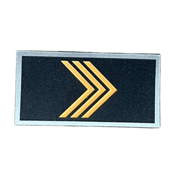 Insígnia Emborrachada Terceiro Sargento Dourado (Vulcanizada) - PMSC