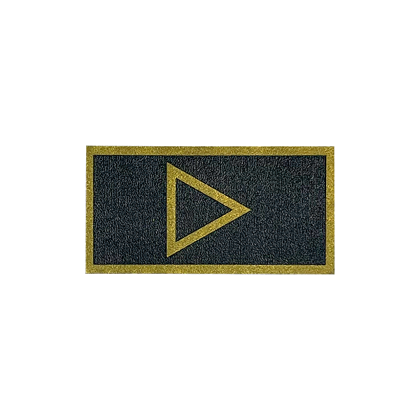Insígnia Emborrachada Subtenente Dourado (Vulcanizada) - PMSC