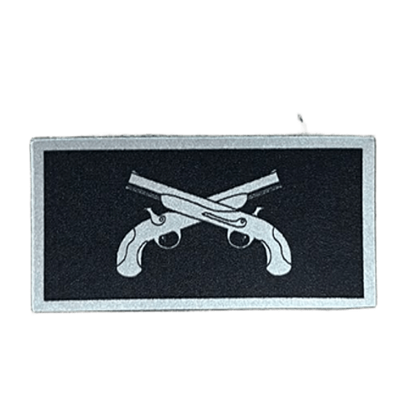 Insígnia Emborrachada Bucaneira Prata (Vulcanizada) - PMSC