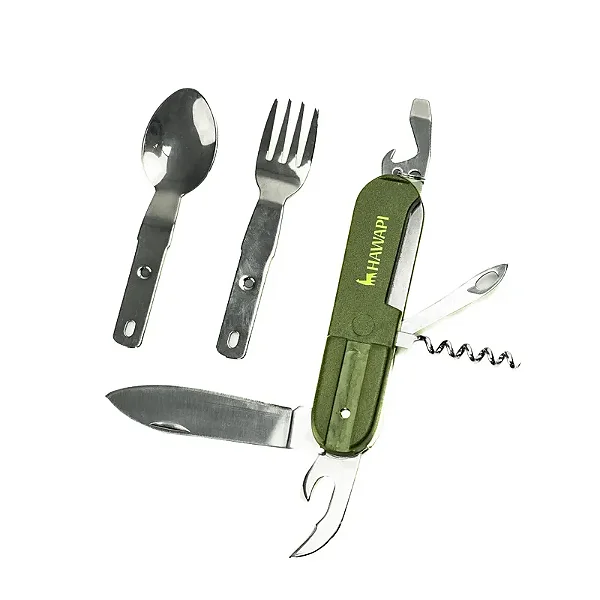 Conjunto de Talheres Verde 8 em 1 - Hawapi