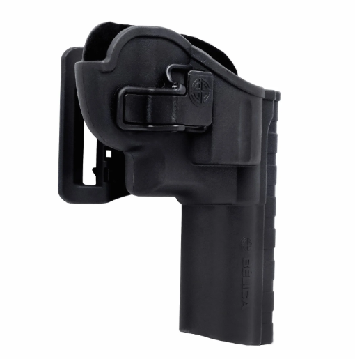 Coldre REVÓLVER 8T Bélica Destro - Cintura/Passador Fixo - Preto