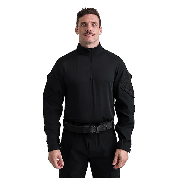 Camisa de Combate Rapinna Preta - BR Force