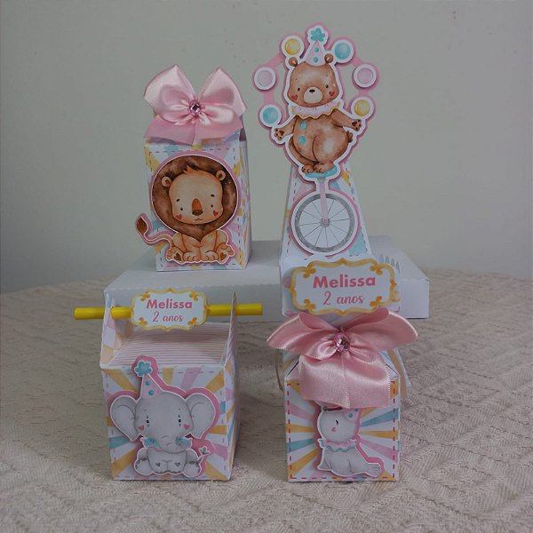 Kit festa circo rosa