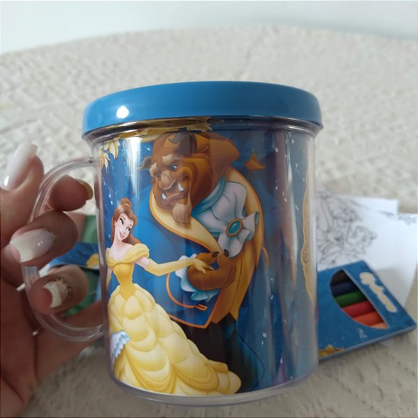 Caneca personalizada a bela e a fera