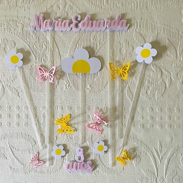 Topo de bolo Margaridas