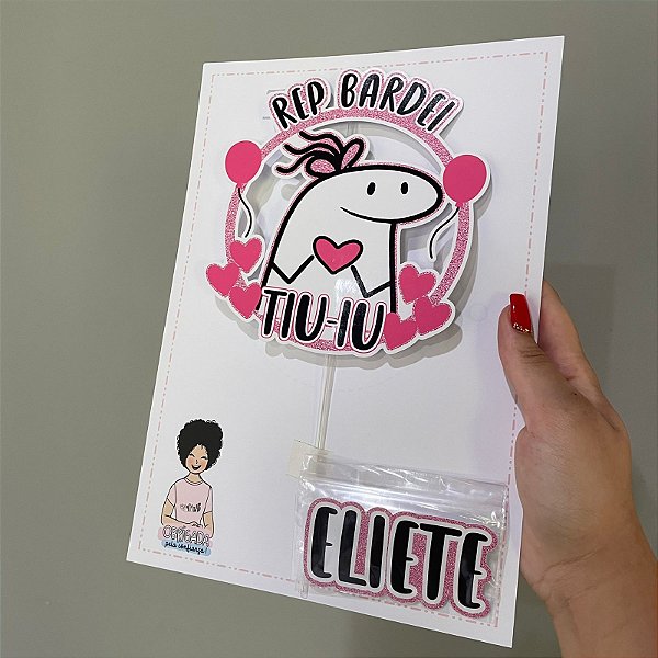 Topo de bolo Rep bardei tiu iu