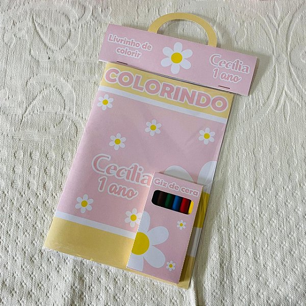 Livrinho de colorir margaridas