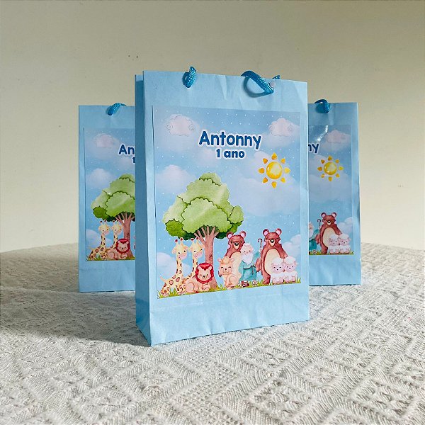 Sacola surpresa personalizada arca de noé