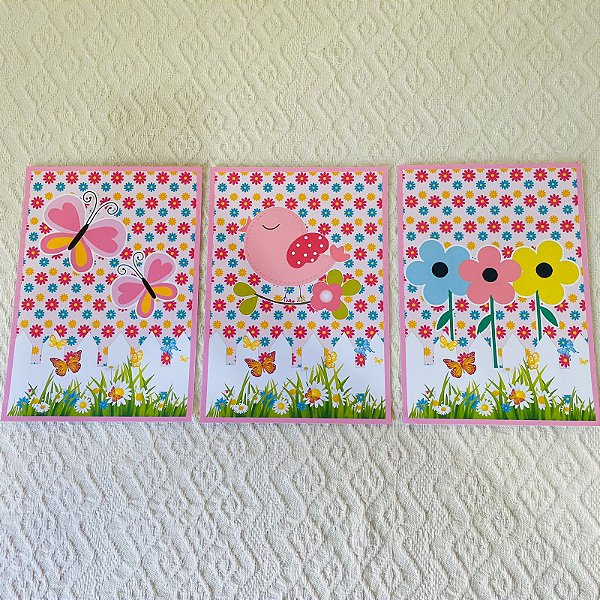 Poster Quadro A4 jardim encantado