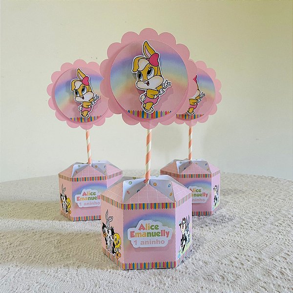 Centro de mesa baby looney tunes