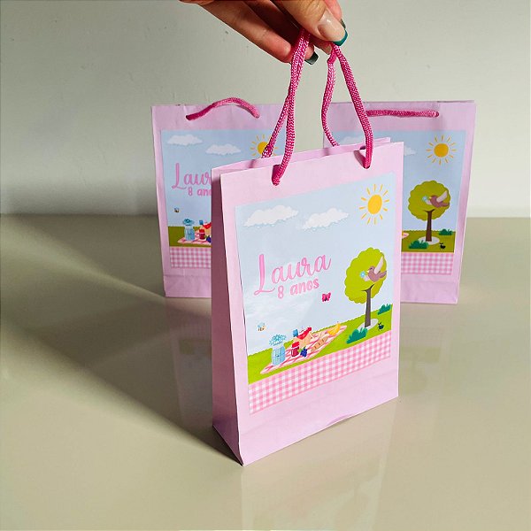 Sacola surpresa personalizada piquenique