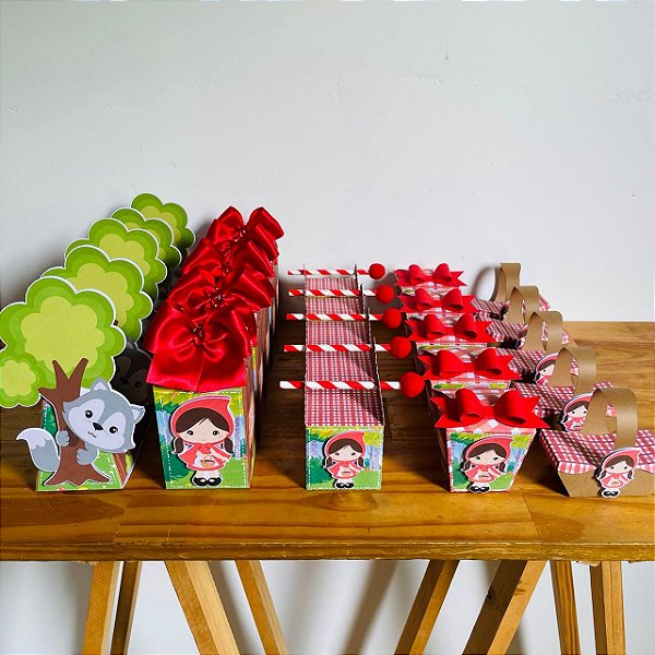 Kit personalizado chapeuzinho vermelho