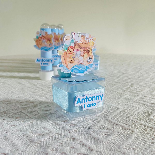 Caixa acrilica arca de noé