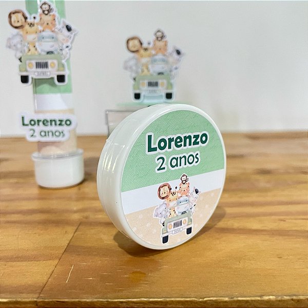 latinha personalizada safari