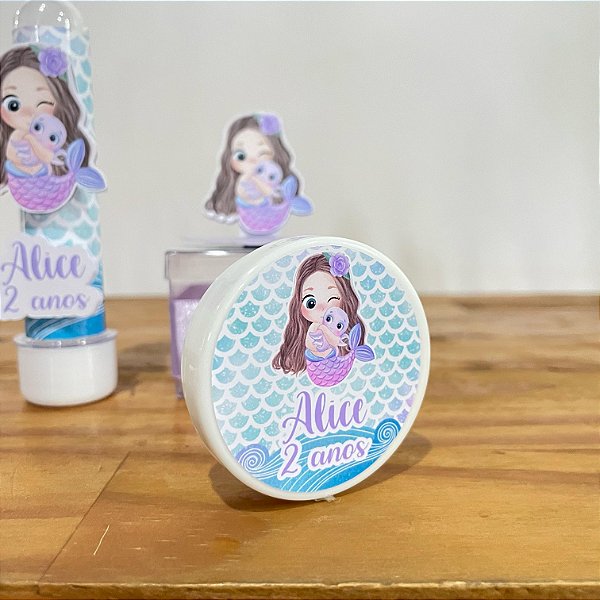 latinha personalizada sereia