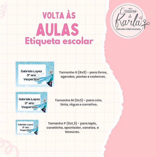 Etiqueta escolar - kit super luxo 150 adesivos