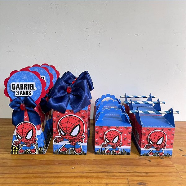 Kit festa homem aranha baby