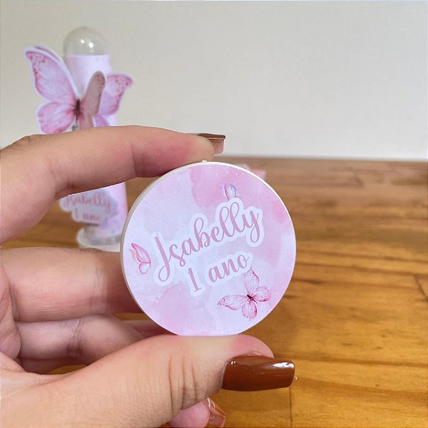 latinha personalizada borboletas lilás ou rosa