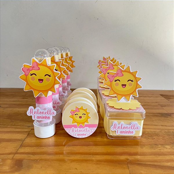 Kit de acrílicos personalizados raio de sol