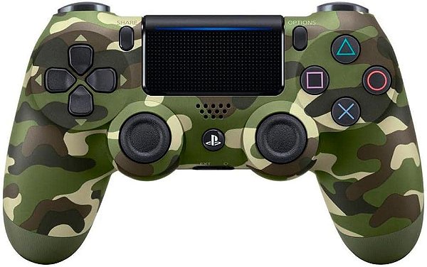 Ps4 - Controle sem fio Dualshock Ps4 - Camuflado Verde