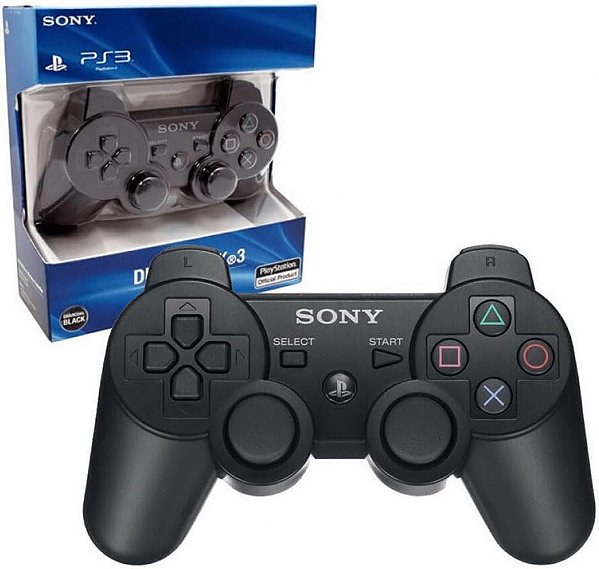 Controle Sem Fio Dualshock 3 Ps3 Preto Sony