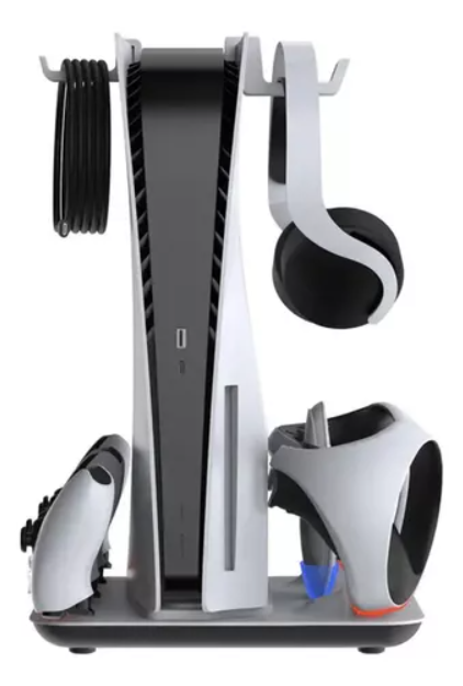 Base Ps5 Cooler Resfriamento Suporte Carregador 2 Controles