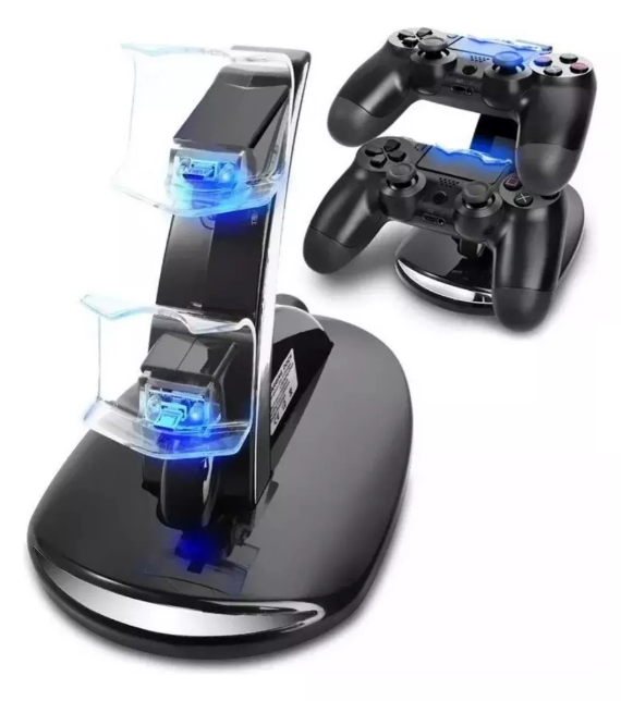 Carregador Controle  Base Duplo Charge Para Playstation 4