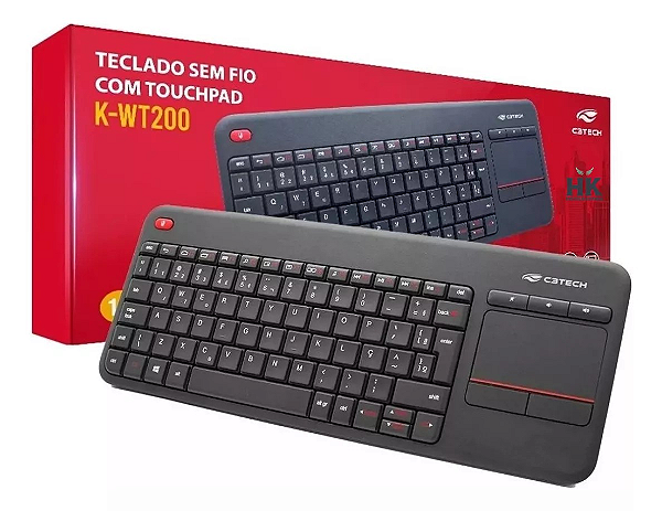 Teclado Sem Fio Com Touchpad K - WT200