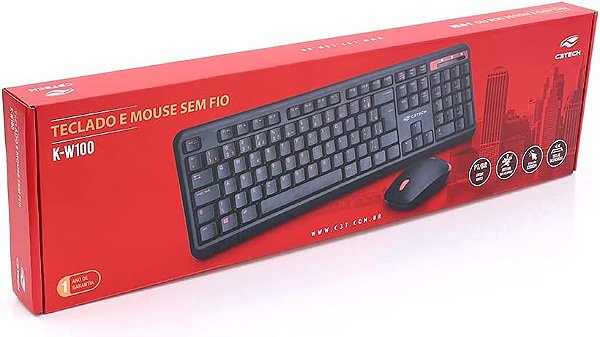 Teclado E  Mouse Sem Fio K-W - 100