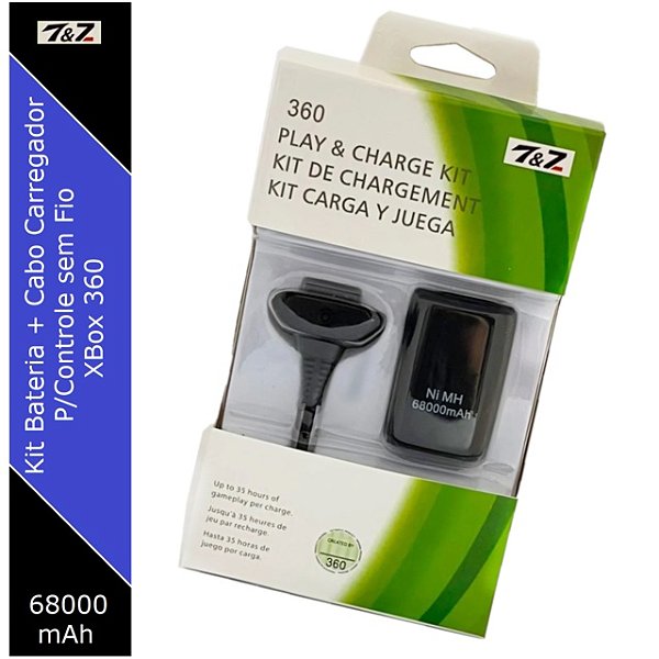 Kit Bateria P/ Controle Xbox 360