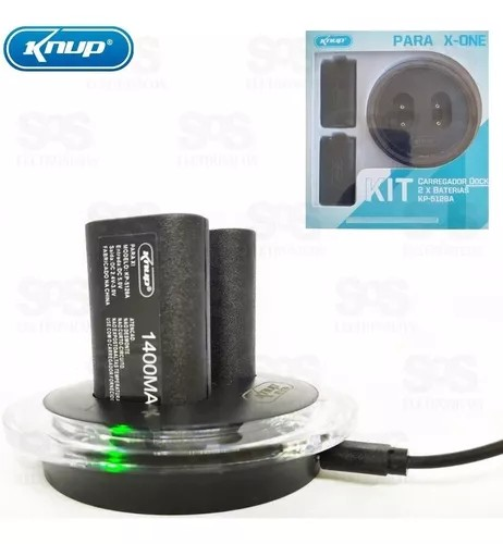 Carregador Com 2 Baterias Controle  Xbox One