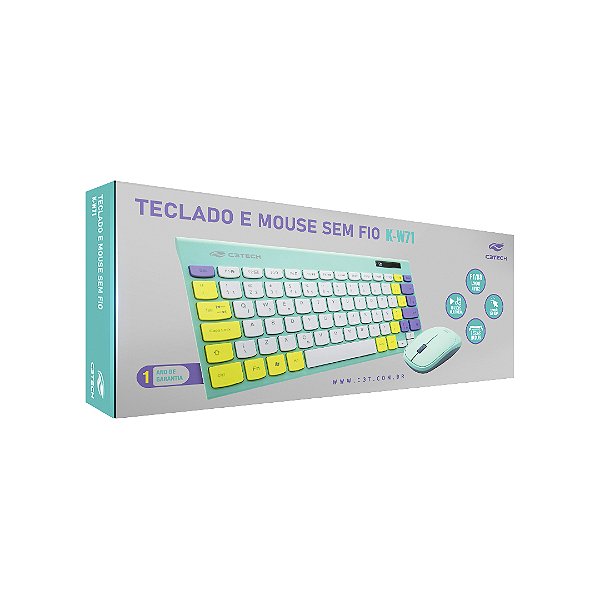 Teclado E Mouse Sem Fio K-W71