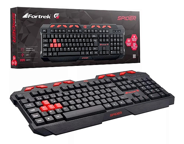 Teclado Gamer Com Fio Spider Fortrek