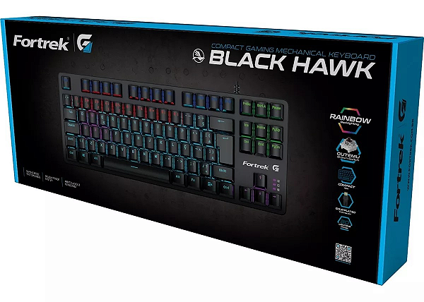 Teclado Gamer Black Hawk Compact FortreK