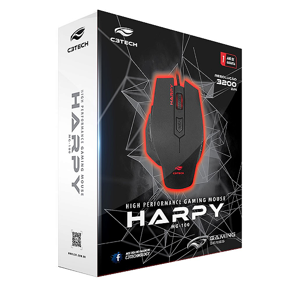 Mouse Game USB MG-100BK Harpy C3Tech
