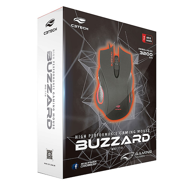 Mouse Game USB MG-110BK Buzzard C3Tech
