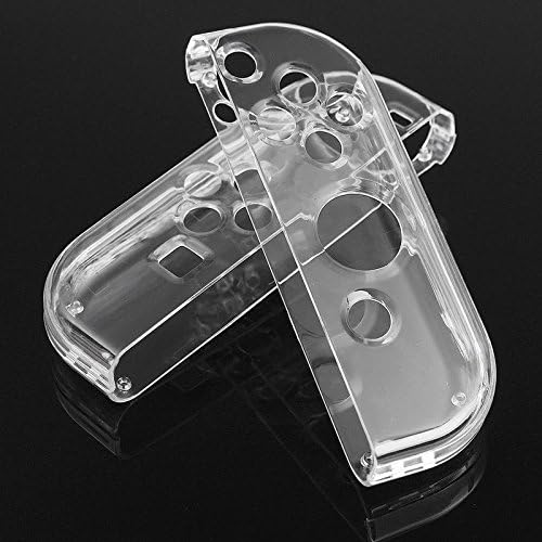 Conjunto De Capa Protetora Joy-Con Rígida De Cristal Transparente Nintendo Switch