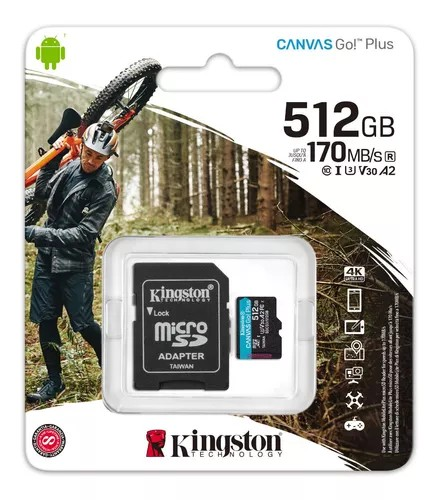 Cartão De Memória MicroSD De 512GB CANVAS Select Plus