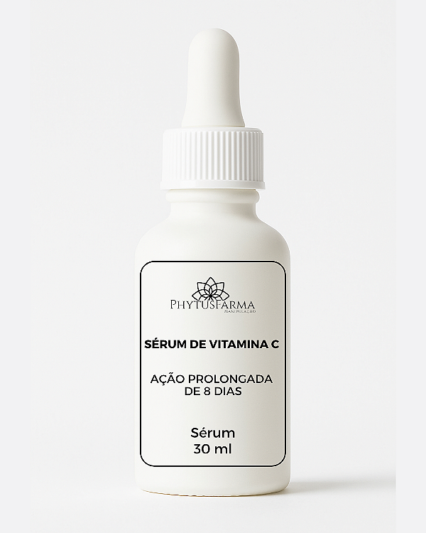 SÉRUM DE VITAMINA C | AÇÃO PROLONGADA DE 8 DIAS | COM AA2G, VITAMINA E E RESVERATROL