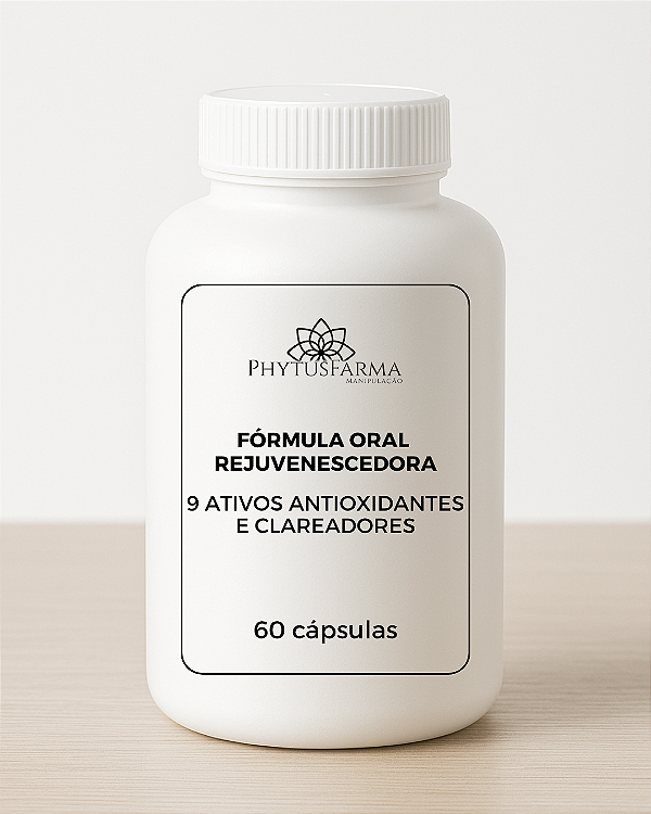 FÓRMULA ORAL REJUVENESCEDORA | COM 9 ATIVOS ANTIOXIDANTES E CLAREADORES