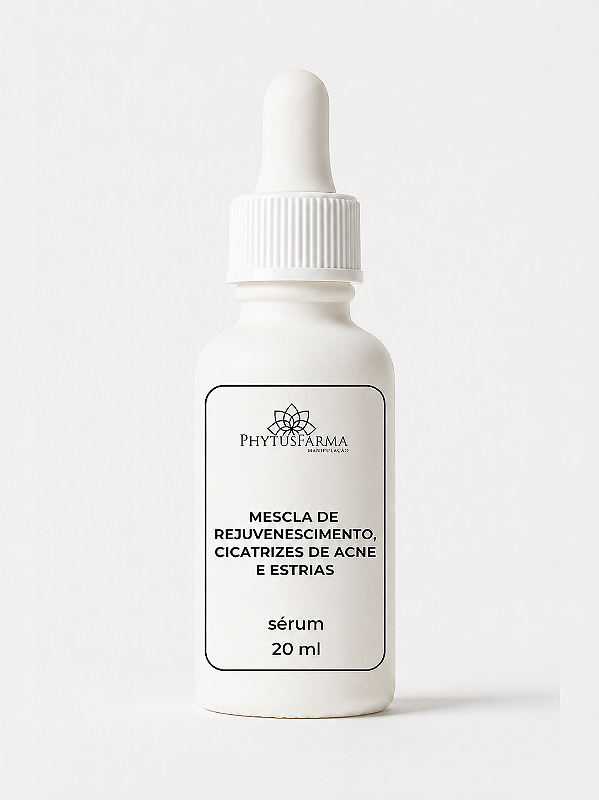 MESCLA DE REJUVENESCIMENTO, CICATRIZES DE ACNE E ESTRIAS | SÉRUM DE ALTA PERFORMANCE 20ml