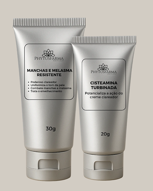 KIT DIÁRIO MELASMA ZERO: CISTEAMINA TURBINADA + CREME DESPIGMENTANTE NOTURNO
