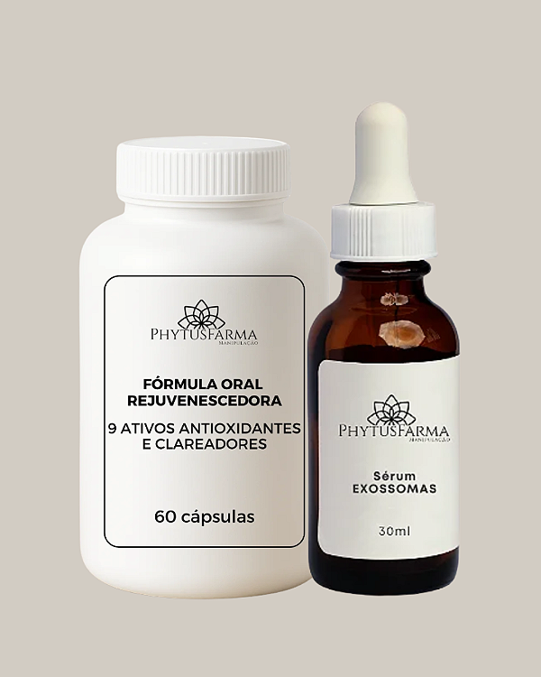 COMBO: SÉRUM EXOSSOMAS PELE DE PORCELANA + FÓRMULA ORAL REJUVENESCEDORA