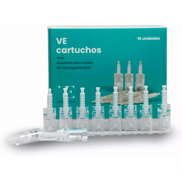 CARTUCHOS VE-12 AGULHAS | CAIXA 10 UNIDADES | CONTÉM REGISTRO ANVISA