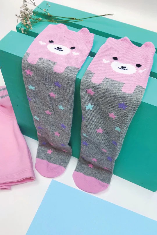 Meia Happy Dots 3/4 Kukiê